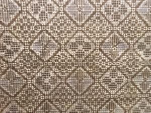 アンティーク　幾何学模様織出し本場泥大島紬着物